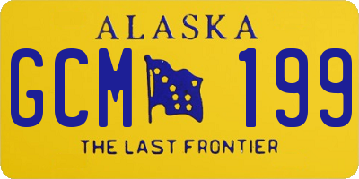AK license plate GCM199