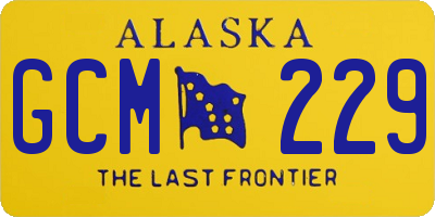 AK license plate GCM229