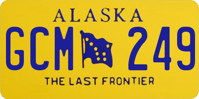 AK license plate GCM249