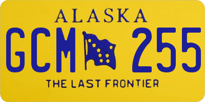 AK license plate GCM255