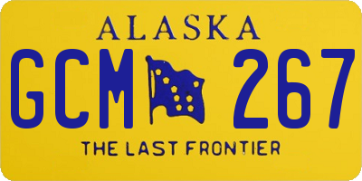 AK license plate GCM267