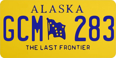 AK license plate GCM283