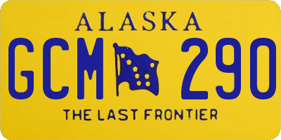 AK license plate GCM290