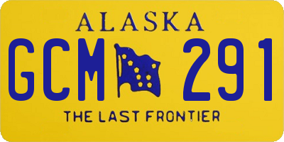 AK license plate GCM291