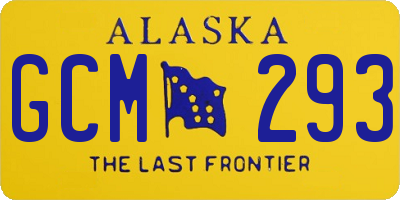 AK license plate GCM293