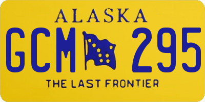 AK license plate GCM295