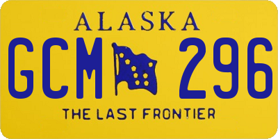 AK license plate GCM296