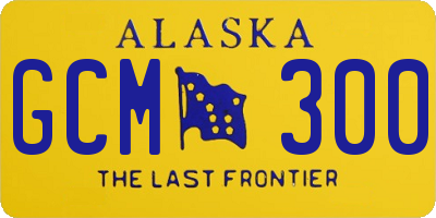 AK license plate GCM300