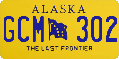 AK license plate GCM302
