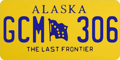 AK license plate GCM306