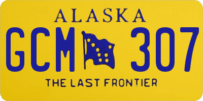 AK license plate GCM307