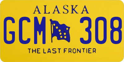 AK license plate GCM308