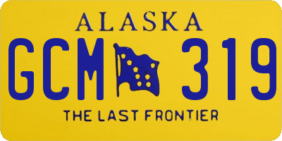 AK license plate GCM319