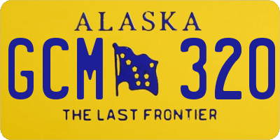 AK license plate GCM320