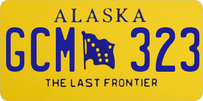 AK license plate GCM323