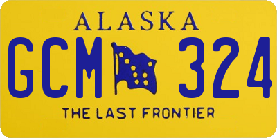 AK license plate GCM324