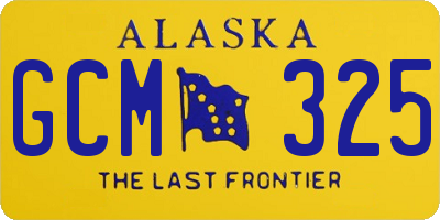 AK license plate GCM325
