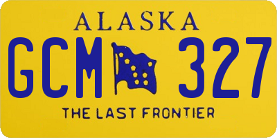 AK license plate GCM327
