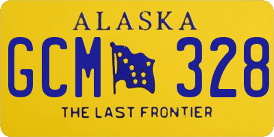 AK license plate GCM328