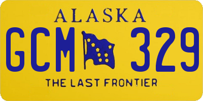 AK license plate GCM329