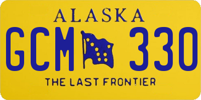 AK license plate GCM330