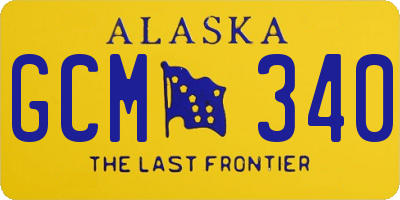 AK license plate GCM340