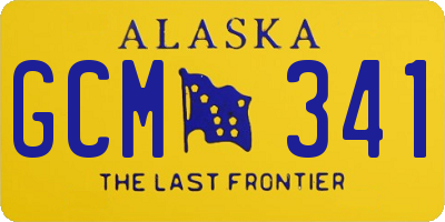 AK license plate GCM341