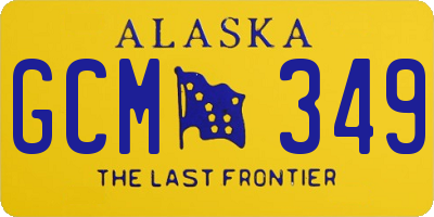 AK license plate GCM349