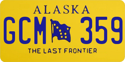 AK license plate GCM359