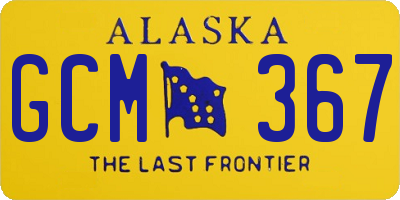 AK license plate GCM367