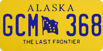 AK license plate GCM368