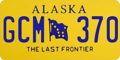 AK license plate GCM370
