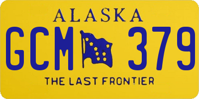 AK license plate GCM379