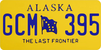 AK license plate GCM395