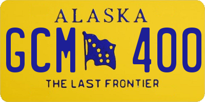 AK license plate GCM400