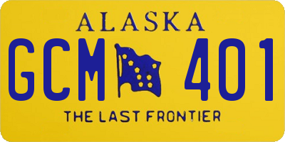 AK license plate GCM401