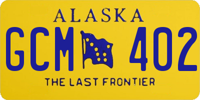 AK license plate GCM402