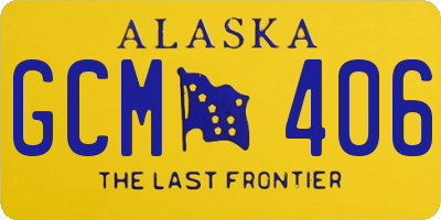 AK license plate GCM406