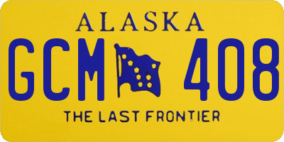 AK license plate GCM408