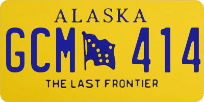 AK license plate GCM414