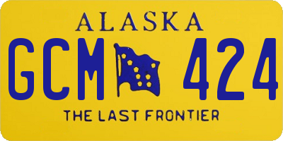AK license plate GCM424