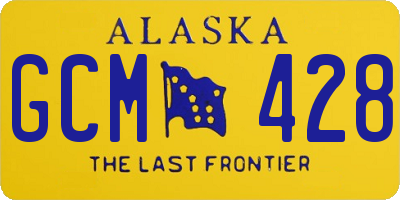 AK license plate GCM428
