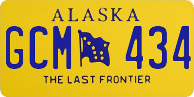 AK license plate GCM434