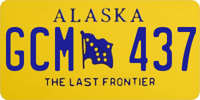 AK license plate GCM437