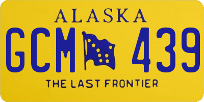 AK license plate GCM439