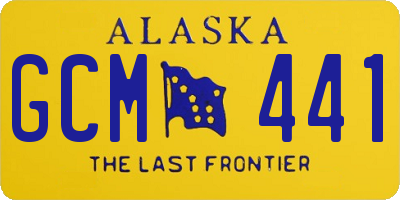 AK license plate GCM441