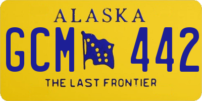 AK license plate GCM442