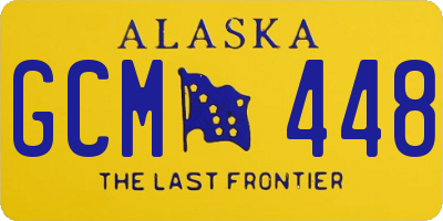 AK license plate GCM448