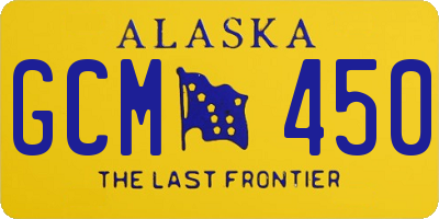 AK license plate GCM450