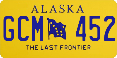 AK license plate GCM452